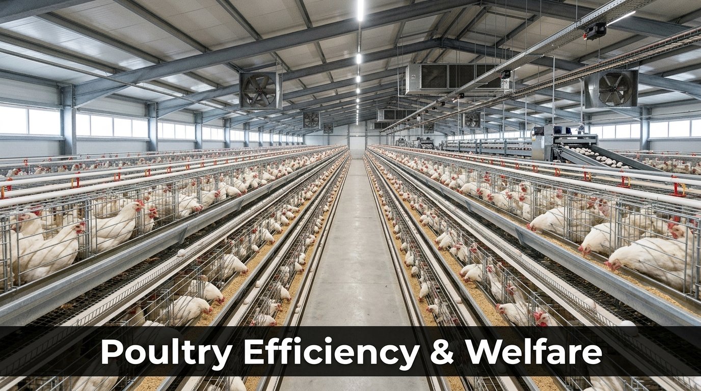 Caged Poultry Systems: Enhancing Efficiency, Welfare, and Global Food Security