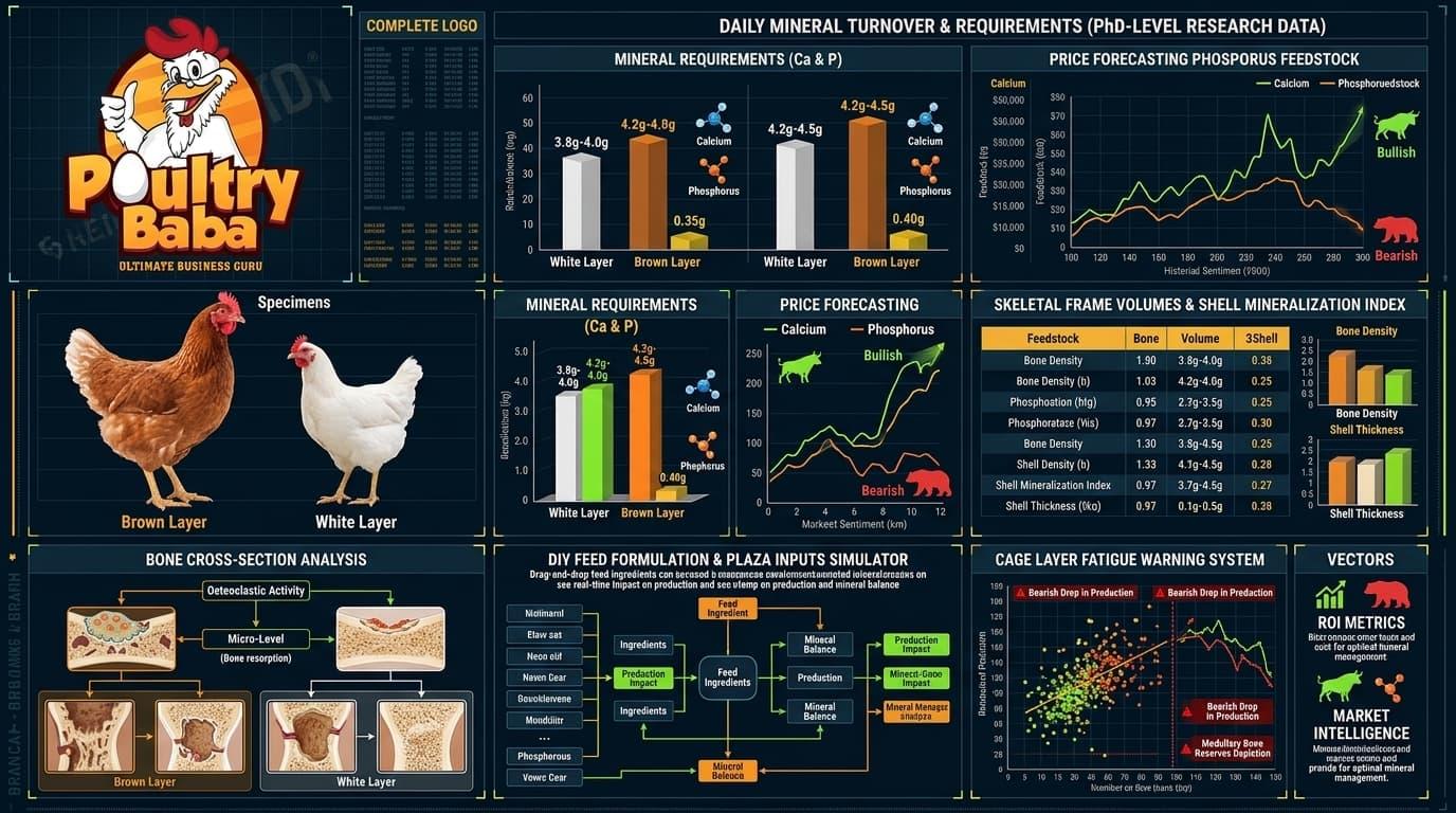 Why do Brown Layer hens require more Calcium and Phosphorus than White Layers?